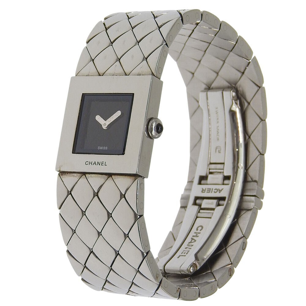 Chanel Matelasse Quartz Stainless Steel 19